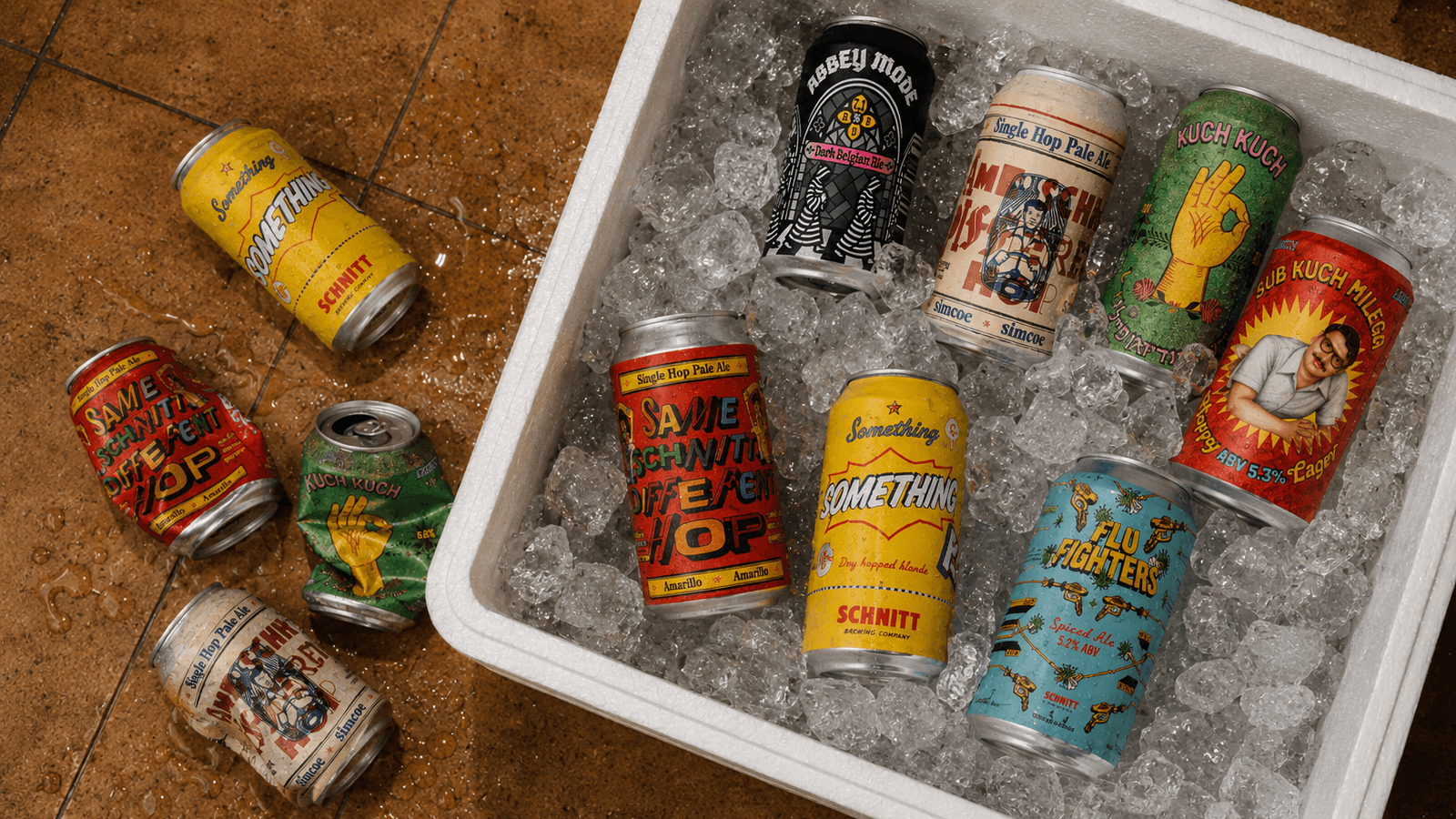 Craft beer labels
